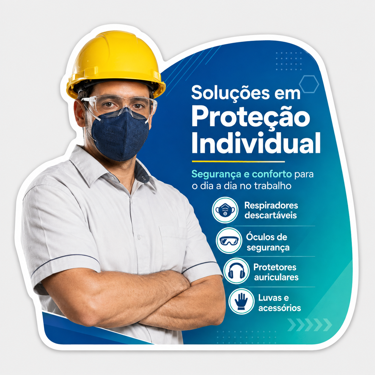 Adesivo de chão para campanha de Ação de degustação