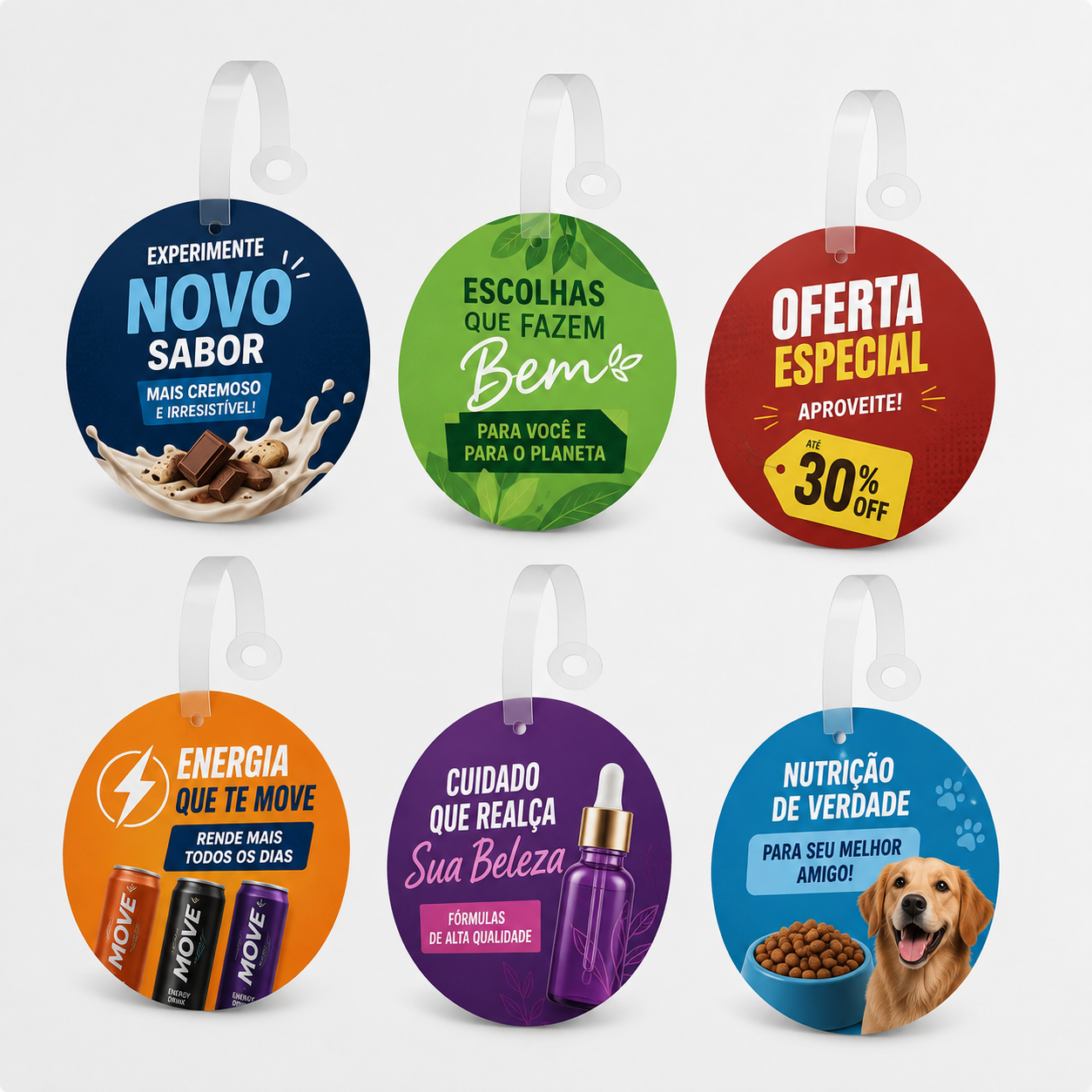 Wobbler para campanha de Bebidas