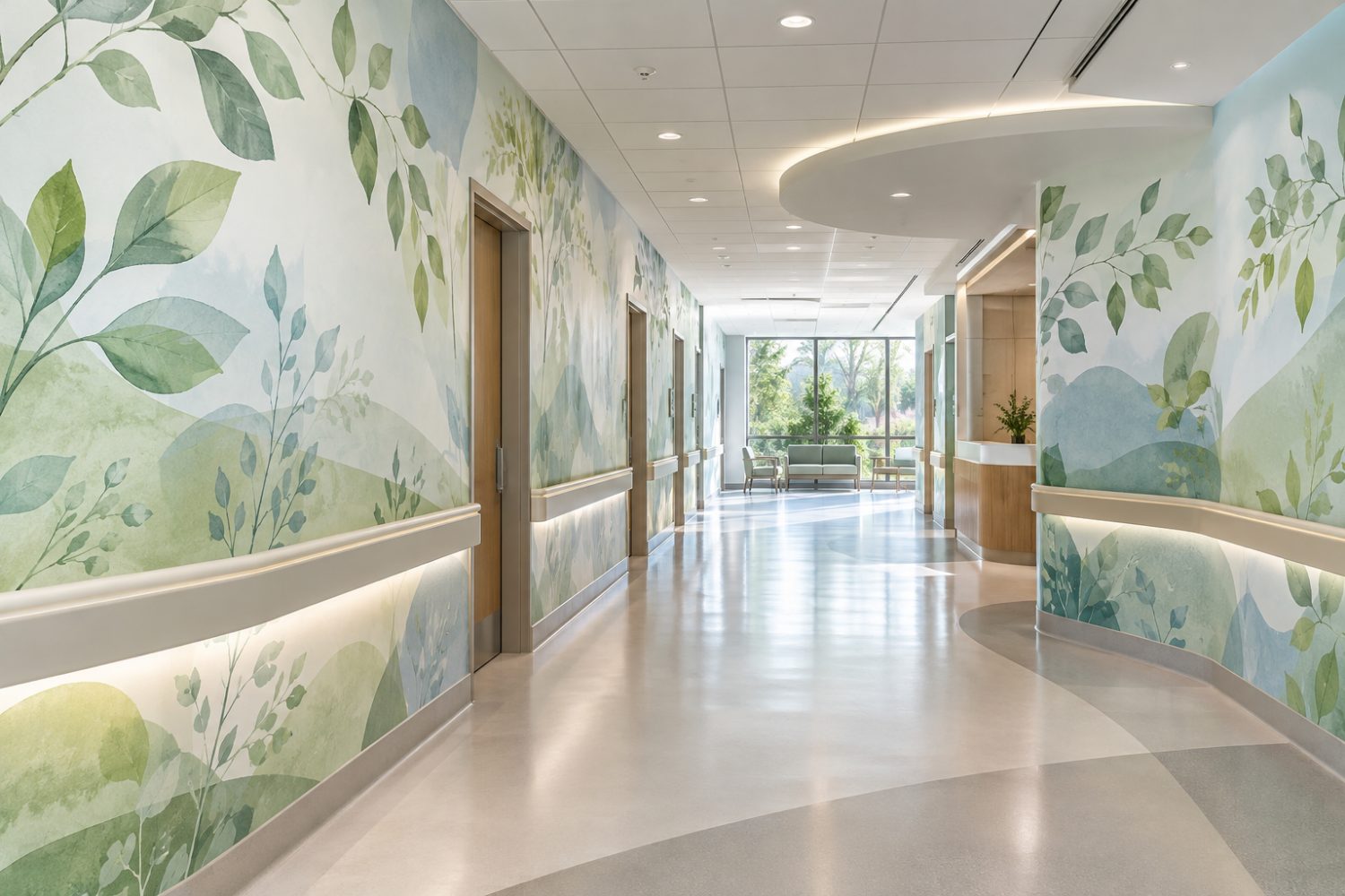 Adesivo para ambientação em hospitais