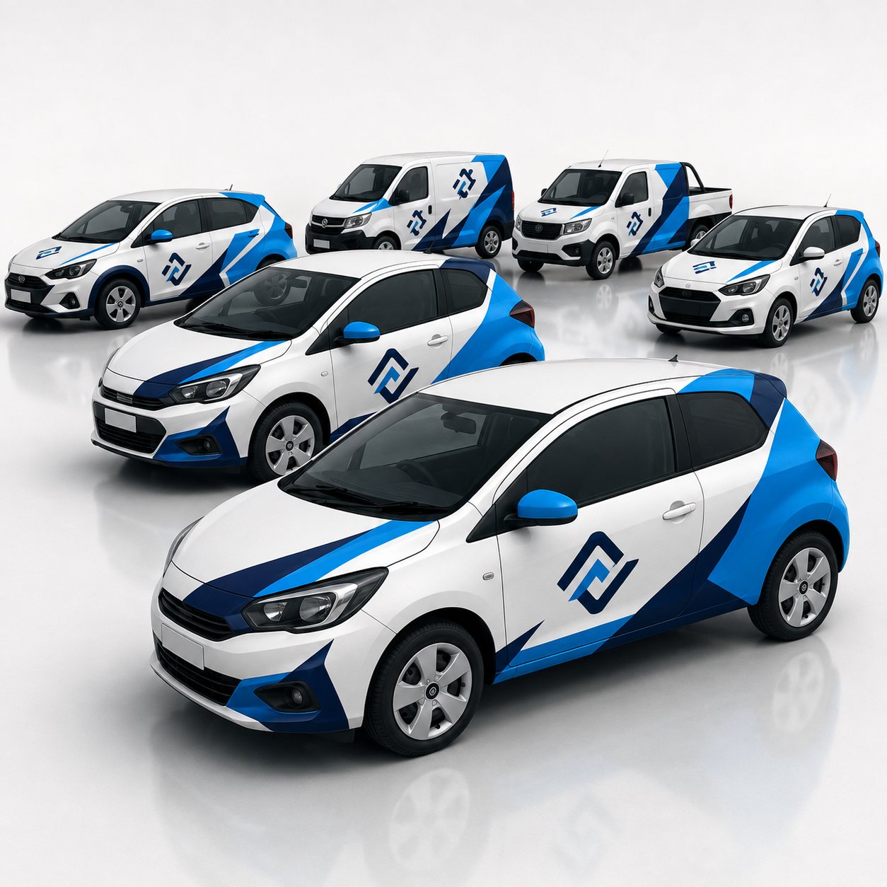 Envelopamento de carros - produção Grafíssima