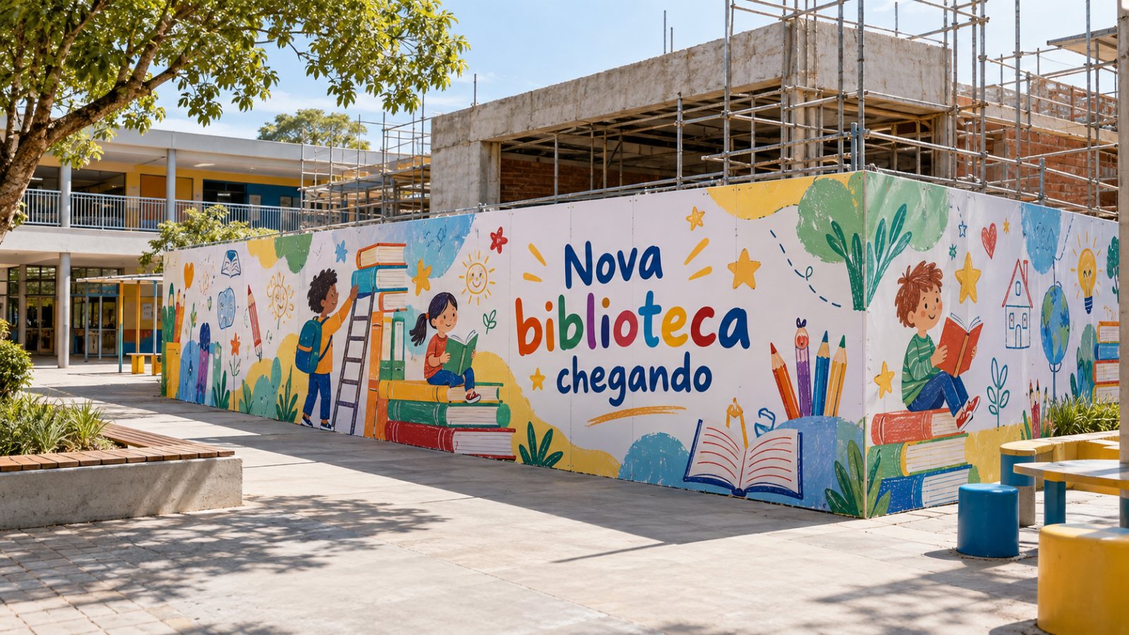 Adesivo para tapume — Escolas e universidades