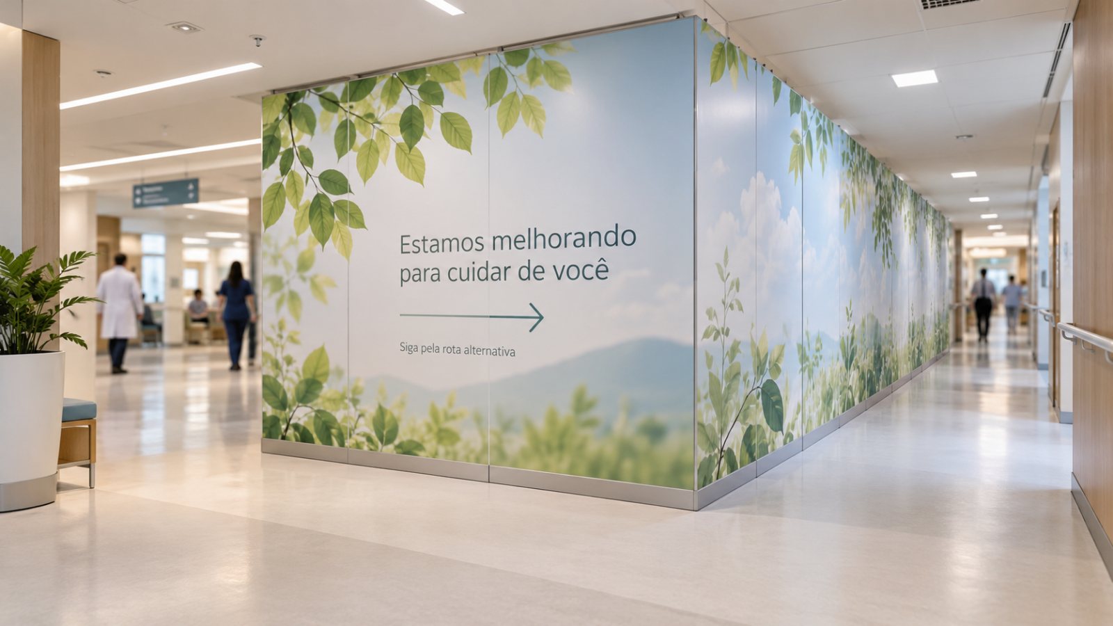 Adesivo para tapume — Hospitais e clínicas