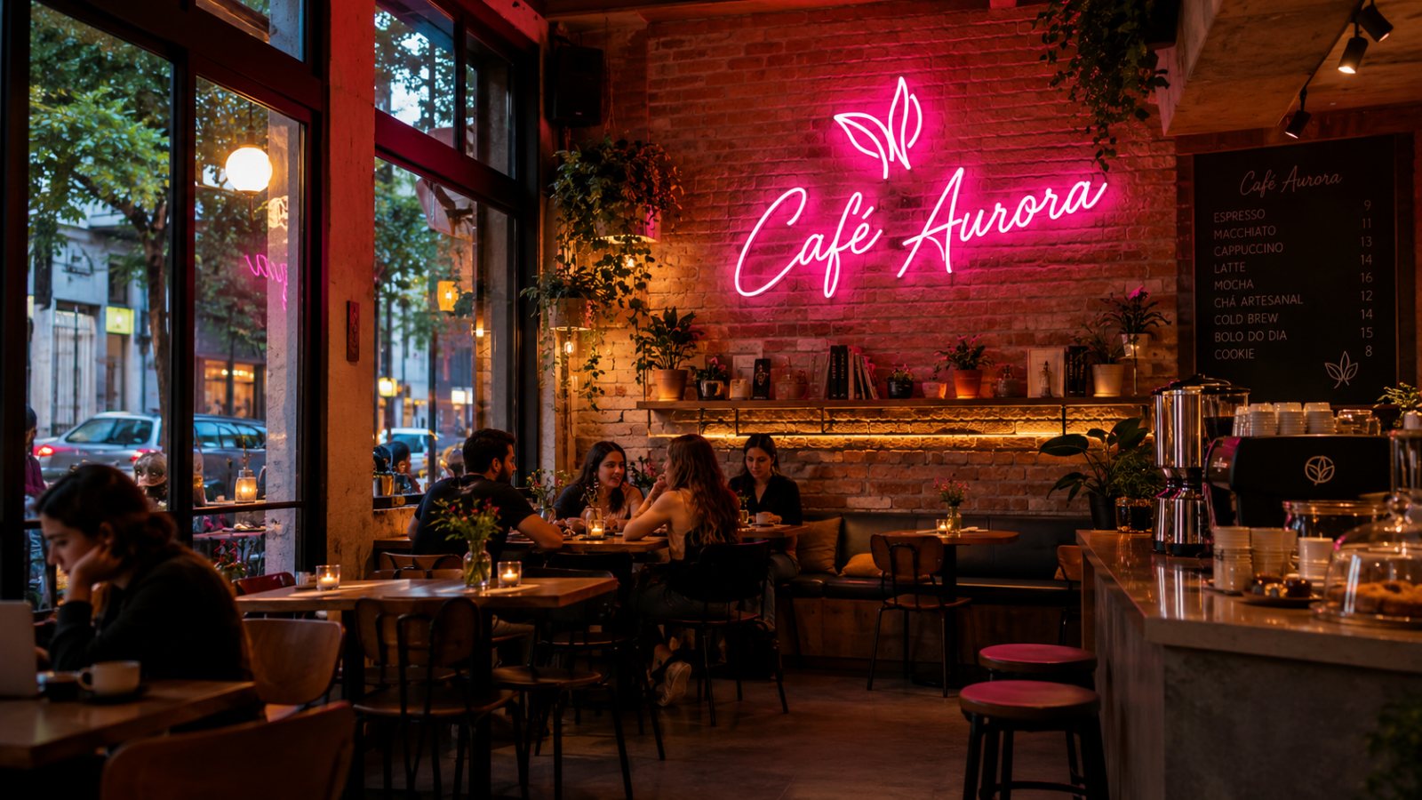 Letreiro neon LED - Grafíssima